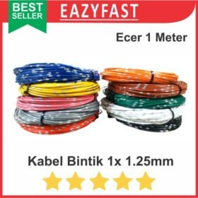 Kabel Bintik 1x 1.25mm Serabut Tunggal Warna 1 x 1.25 1,25 Motor Mobil