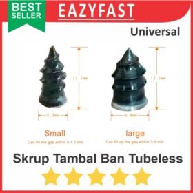 Baut Skrup Karet Tambal Ban Motor Mobil Tubeless Tubles Skrup Paku