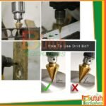 Mata Bor Hex Pagoda Multi Step Cone Drill Kerucut Titanium Set 3 Pcs - Image 3