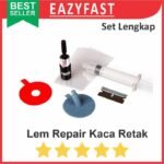 Set Kit Lem Reparasi Kaca Mobil Retak Dempul Glass Crack Repair Glue
