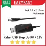 Kabel USB Step Up to 9V 12V Jack DC 5.5mm Male Power Converter Adapter