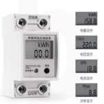 KWH Watt Volt Ampere Meter Listrik PLN MCB Din Panel LCD 200V AC 80A - Image 2