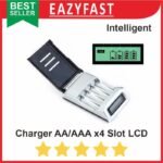 Taffware Smart Charger Baterai AA AAA 4 Intelligent LCD Indicator