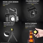 Gantungan Kunci Lampu Mini LED COB USB Charge Cas Senter Camping Camp - Image 3