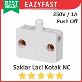 Saklar Lampu Pintu Lemari Laci Sliding Kulkas Switch NC Tekan Push Off
