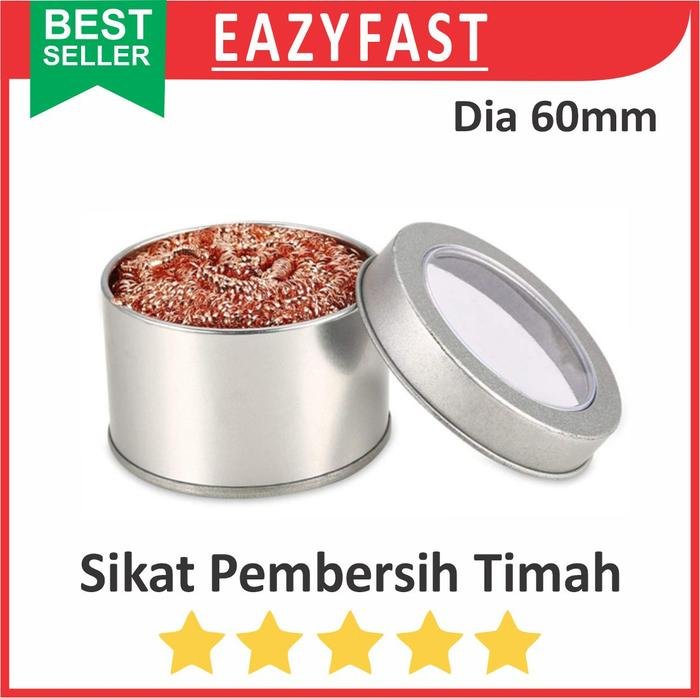 ginee_20250923094838229_5173726522.jpeg Sikat Kawat Tembaga Wadah Pembersih Mata Solder Tip Cleaner Busa Spon - Image 1