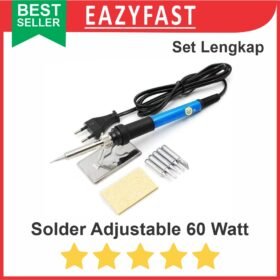 Solder Adjustable 60W Atur Suhu Temperature 60 Watt Set Mata Lengkap