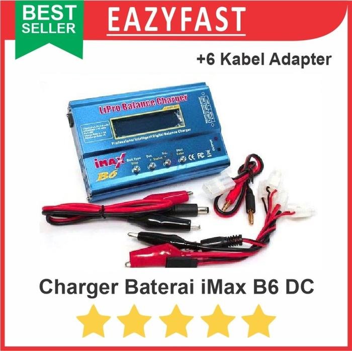 ginee_20250923105307817_0626070335.jpeg iMAX B6 Charger Balancer Baterai Lipo Li-ion LiPoly Life NiCd NiMH DC - Image 1