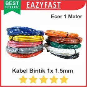 Kabel Bintik 1x 1.5mm Serabut Tunggal Warna 1 x 1.5 1,5 mm Motor Mobil
