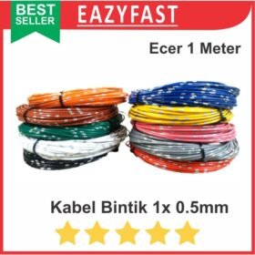 Kabel Bintik 1x 0.5mm Serabut Tunggal Warna 1 x 0.5 0,5 mm Motor Mobil