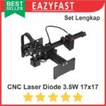 Mesin CNC Laser 3.5W 3500mw Engraver Engraving Cutting Ukir Kayu Kulit