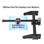 Mesin CNC Laser Engraver Engraving Cutting Ukir Kayu Kulit 2.5W 2500mw - Image 2