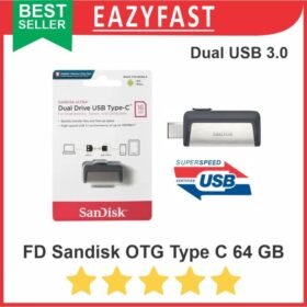 Flashdisk Sandisk 64GB 64 GB Dual OTG Type C USB 3 3.0 FD Flash Disk