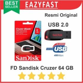 Flashdisk Sandisk Cruzer 64GB 64 GB USB 2 2.0 FD Flash DIsk Drive Ori