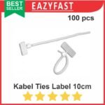 Cable Kabel Ties Label Tulis Tie Marker 10cm 100mm Tali Ikat Name Tag