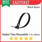 Cable Ties Pakai Ulang Reusable Kabel Tis Tali Nylon Ikat Kunci Klip