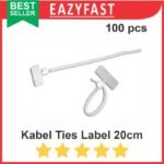 Cable Kabel Ties Label Tulis Tie Marker 20cm 200mm Tali Ikat Name Tag