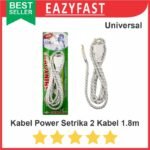 Kabel Power Setrika 2 Kabel Skun Braided Serat Kain AC Magic Com Jar