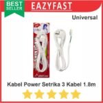 Kabel Power Setrika 3 Kabel Skun Braided Serat Kain AC Magic Com Jar