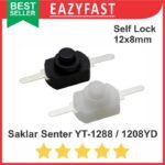 Saklar Senter Switch 1208 1288 12x8mm Push Button Self Lock Locking
