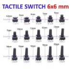 Tactile Switch Push Button 4P 6x6mm 8 9 10 12 mm Sedang 4 Pin Kaki - Image 2