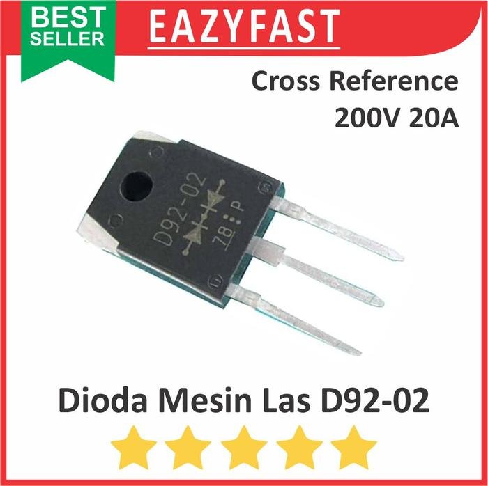 ginee_20250924105355032_7075481200.jpeg Dioda Mesin Las D92 D92-02 Cross Reference D9202 Diode UltraFast Array - Image 1