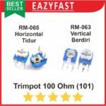 Trimpot 101 R100 R 100 Ohm Potensio Variable Resistor VR Trimmer RM