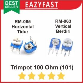 Trimpot 101 R100 R 100 Ohm Potensio Variable Resistor VR Trimmer RM