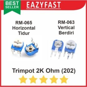 Trimpot 202 R2K R 2 K Ohm Potensio Variable Resistor VR Trimmer RM