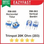 Trimpot 203 R20K R 20 K Ohm Potensio Variable Resistor VR Trimmer RM