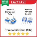 Trimpot 502 R5K R 5 K Ohm Potensio Variable Resistor VR Trimmer RM