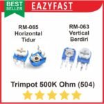 Trimpot 504 R500K R 500 K Ohm Potensio Variable Resistor VR Trimmer RM