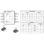 IC Driver Serial MAX485 MAX 485 DIP SMD RS485 RS 485 Level Converter Maxim Half Duplex - Image 2