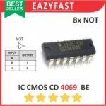 IC CMOS CD 4069 BE DIP Gerbang Logika NOT Invert Inverter Logic Gate CD4069BE CD4069 4069BE CD HD HCF HEF MC TC BE