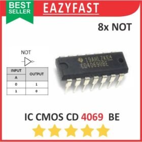 IC CMOS CD 4069 BE DIP Gerbang Logika NOT Invert Inverter Logic Gate CD4069BE CD4069 4069BE CD HD HCF HEF MC TC BE