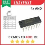 IC CMOS CD 4081 BE DIP Gerbang Logika AND Logic Gate CD4081BE CD4081 4081BE CD HD HCF HEF MC TC BE