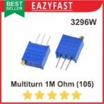 Trimpot Multiturn 105 VR 1M 1 M Ohm 3296w Potensio Multi Turn Trimmer