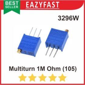 Trimpot Multiturn 105 VR 1M 1 M Ohm 3296w Potensio Multi Turn Trimmer