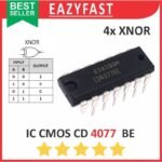 IC CMOS CD 4077 BE DIP Gerbang Logika XNOR Logic Gate CD4077BE CD4077 4077BE CD HD HCF HEF MC TC BE