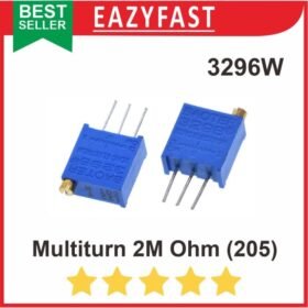 Trimpot Multiturn 205 VR 2M 2 M Ohm 3296w Potensio Multi Turn Trimmer