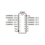 IC CMOS CD 4051 BE DIP 8 Ch Channel 8Ch Analog Multiplexer CD44051BE CD4051 40516BE CD HD HCF HEF MC TC BE - Image 2