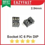 Socket IC 6P 6 P Pin Kaki DIP Skinny Soket Rumah Dudukan Adapter