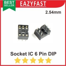 Socket IC 6P 6 P Pin Kaki DIP Skinny Soket Rumah Dudukan Adapter
