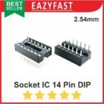 Socket IC 14P 14 P Pin Kaki DIP Skinny Soket Rumah Dudukan Adapter
