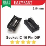 Socket IC 16P 16 P Pin Kaki DIP Skinny Soket Rumah Dudukan Adapter