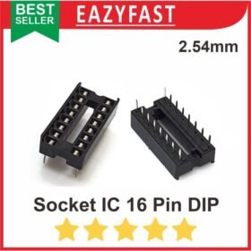 Socket IC 16P 16 P Pin Kaki DIP Skinny Soket Rumah Dudukan Adapter