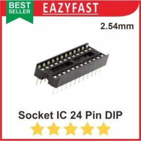 Socket IC 24P 24 P Pin Kaki DIP Skinny Soket Rumah Dudukan Adapter