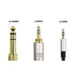 Jack Audio Headset 3.5mm 3 Pin Pole Stereo 3.5 Male Head Set Gold - Image 3