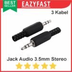 Jack Audio 3.5mm Male Stereo Jantan Plastik