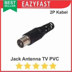 Jack Kabel Antena TV Antenna Cable Connector Colokan Konektor TV PVC
